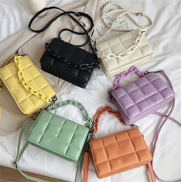 candy color women's shoulder bag bread rhombus style soft pu leather messenger bags sweet style women's small square pocket
candy color women's shoulder bag bread rhombus style soft pu leather messenger bags sweet style women's small square pocket