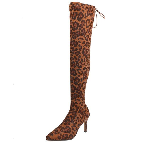 boots women over knee for ladies leopard print high heels long boot female stretch suede leather designer pumps girls warm shoe, Black
boots women over knee for ladies leopard print high heels long boot female stretch suede leather designer pumps girls warm shoe, Black