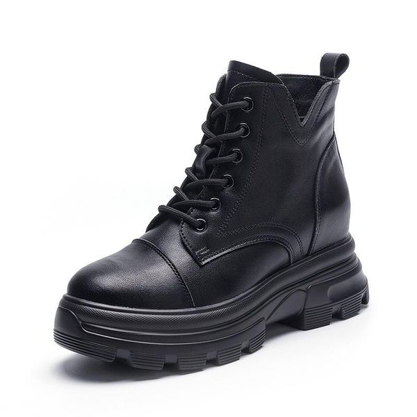 boots women's ankle genuine leather autumn winter female footwear fashion 2021 motocycle lace up street woman shoes a0008, Black
boots women's ankle genuine leather autumn winter female footwear fashion 2021 motocycle lace up street woman shoes a0008, Black