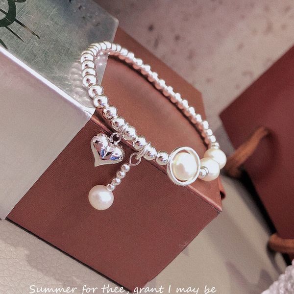 sterling silver 925 love freshwater pearl bracelet hanging accessories bright face bracelet is fashionable and, Black
sterling silver 925 love freshwater pearl bracelet hanging accessories bright face bracelet is fashionable and, Black
