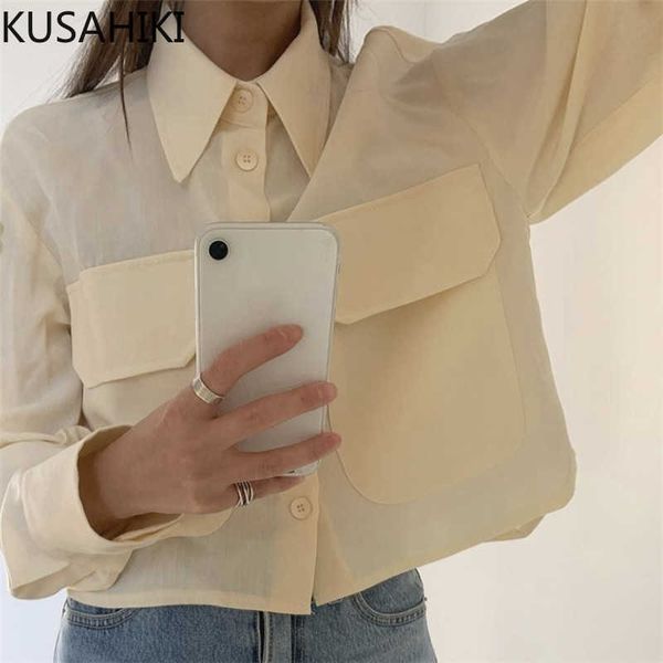 kusahiki korea chic pockets blouse women long sleeve turn-down collar shirt spring sweet causal blusas 6f833 210602, White
kusahiki korea chic pockets blouse women long sleeve turn-down collar shirt spring sweet causal blusas 6f833 210602, White