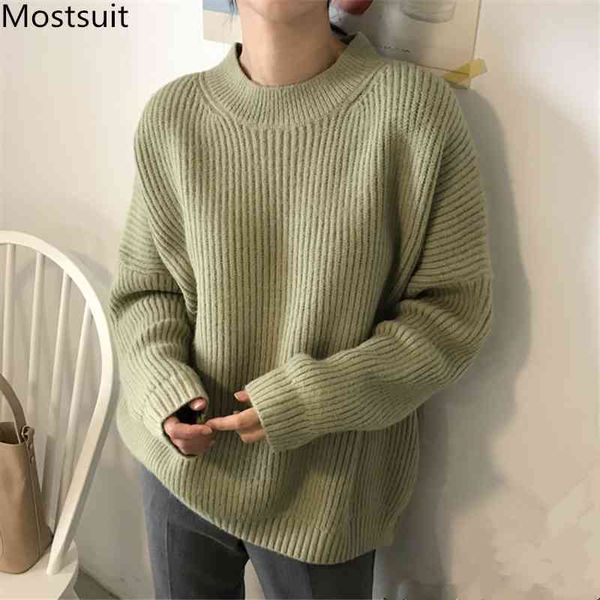 ins winter thicken women's pullovers sweaters fashion o-neck loose knitted full sleeve korean casual 210518, White;black
ins winter thicken women's pullovers sweaters fashion o-neck loose knitted full sleeve korean casual 210518, White;black
