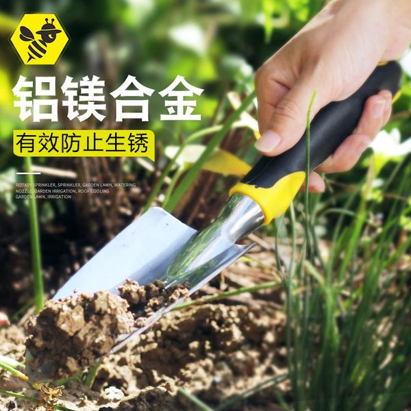 planters & pots household stainless steel digging, loosening, weeding, flower raising, planting, gardening tools, small fleshy iron