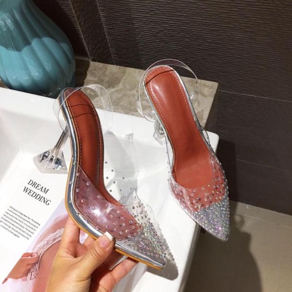 transparent women sandals crystal pointed end high heels shoes ladies perspex spike heel back strap pumps, Black
transparent women sandals crystal pointed end high heels shoes ladies perspex spike heel back strap pumps, Black