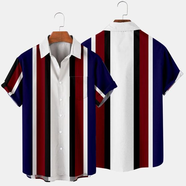 men's casual shirts oversized 4xl men hawaiian summer striped print hip hop fast drying short sleeve beach, White;black
men's casual shirts oversized 4xl men hawaiian summer striped print hip hop fast drying short sleeve beach, White;black