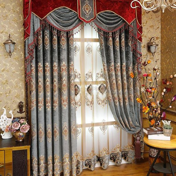 curtain & drapes european style curtains light luxury embroidered shading customized finished product for living dining room bedroom
curtain & drapes european style curtains light luxury embroidered shading customized finished product for living dining room bedroom