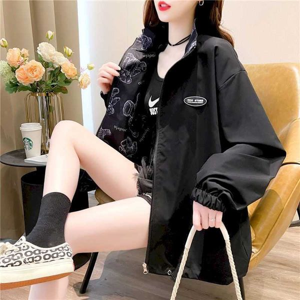 women's jackets spring summer womens sun protection clothing loose casual tooling fried street wear on both sides clothes uyam, Black;brown
women's jackets spring summer womens sun protection clothing loose casual tooling fried street wear on both sides clothes uyam, Black;brown