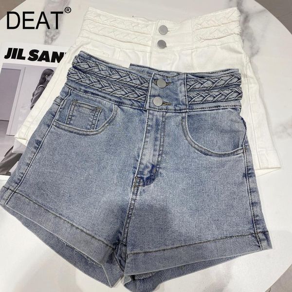 spring summer arrivals high double waist denim shorts streetwear for women ml259 210525, White;black
spring summer arrivals high double waist denim shorts streetwear for women ml259 210525, White;black