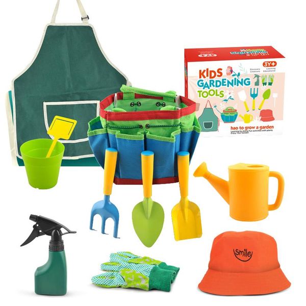 children's gardening tool set with storage bag for beginner shovel rake toys children educational seaside sand planters & pots
children's gardening tool set with storage bag for beginner shovel rake toys children educational seaside sand planters & pots