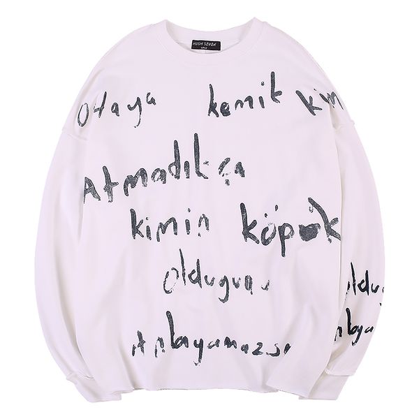 women sweatshirts white black gray long sleeve o neck loose pullovers casual autumn winter letter print graffiti h0092 210514
women sweatshirts white black gray long sleeve o neck loose pullovers casual autumn winter letter print graffiti h0092 210514