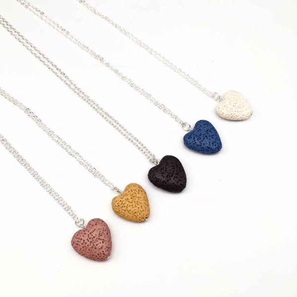 pendant necklaces 1pcs love heart lava stone necklace yoga essential oil diffuser volcano long women jewelry 9colors, Silver
pendant necklaces 1pcs love heart lava stone necklace yoga essential oil diffuser volcano long women jewelry 9colors, Silver