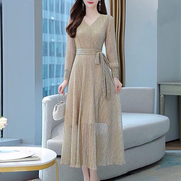 casual dresses sequins dress women autumn clothing 2021 fashion long sleeve v neck lace up slim party elegant female vestidos midi m363, Black;gray
casual dresses sequins dress women autumn clothing 2021 fashion long sleeve v neck lace up slim party elegant female vestidos midi m363, Black;gray