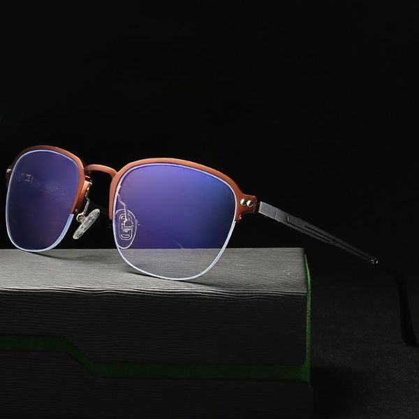 fashion sunglasses frames man women titanium half-frame men's business anti-blue light glasses myopia frame prescription optical lenses, Black
fashion sunglasses frames man women titanium half-frame men's business anti-blue light glasses myopia frame prescription optical lenses, Black