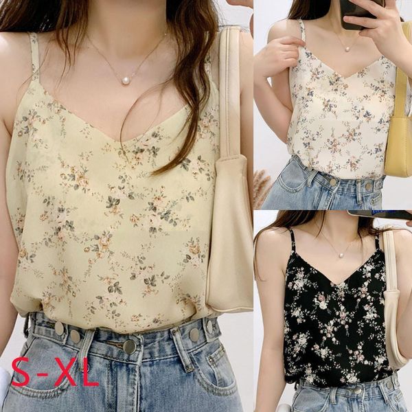 polyester fashion v neck women cami casual sleeveless printed vest loose tanks, White
polyester fashion v neck women cami casual sleeveless printed vest loose tanks, White