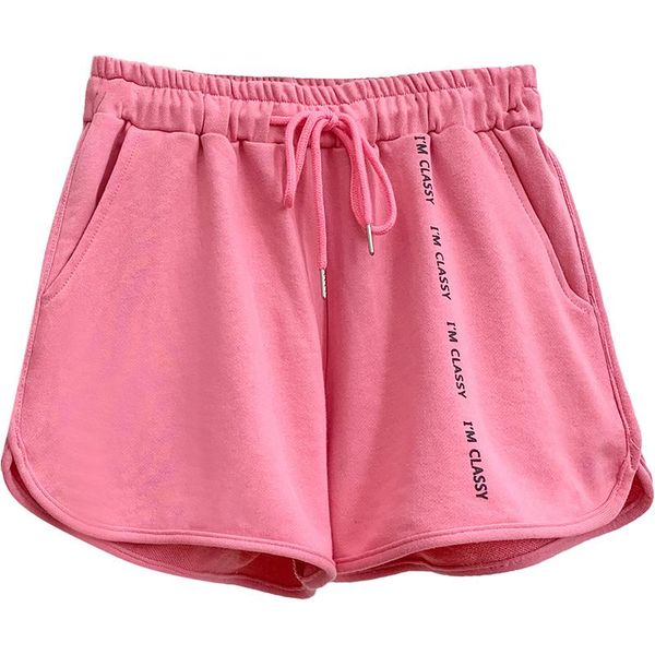 summer recreational shorts letters printing elastic waist drawstring loose women candy color fleece pockets women's, White;black
summer recreational shorts letters printing elastic waist drawstring loose women candy color fleece pockets women's, White;black