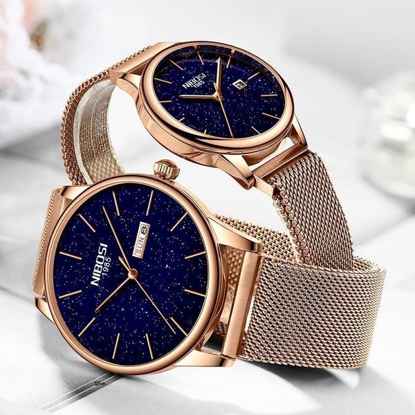 wristwatches nibosi rose blue couple watch luxury quartz mens women simple wristwatch clock starry sky waterproof lovers gift, Slivery;brown
wristwatches nibosi rose blue couple watch luxury quartz mens women simple wristwatch clock starry sky waterproof lovers gift, Slivery;brown