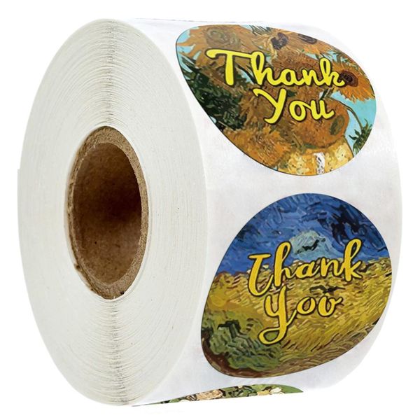 500pcs/roll painting floral sticker thank you seal labels for kids gift toy 1 inch circle teacher student reward stickers
500pcs/roll painting floral sticker thank you seal labels for kids gift toy 1 inch circle teacher student reward stickers