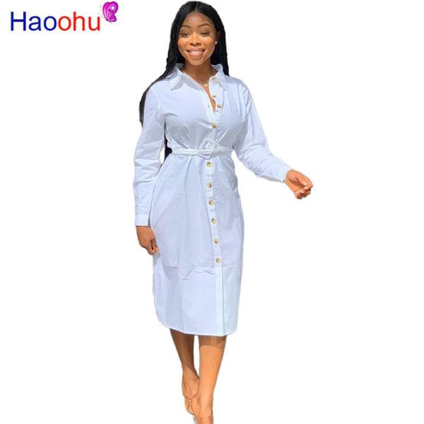 casual dresses haoohu plus size button knee-dress long sleeve women clothing vestidos oversized dress streetwear elegant ladies, Black;gray
casual dresses haoohu plus size button knee-dress long sleeve women clothing vestidos oversized dress streetwear elegant ladies, Black;gray