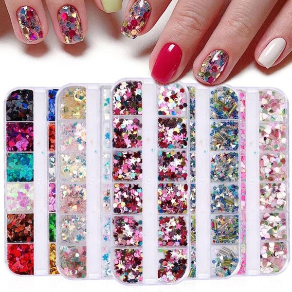 nail glitter 12 grids/set combine holographic sequins aluminum irregular mylar foil shell diy art decoration paillette slice, Silver;gold
nail glitter 12 grids/set combine holographic sequins aluminum irregular mylar foil shell diy art decoration paillette slice, Silver;gold