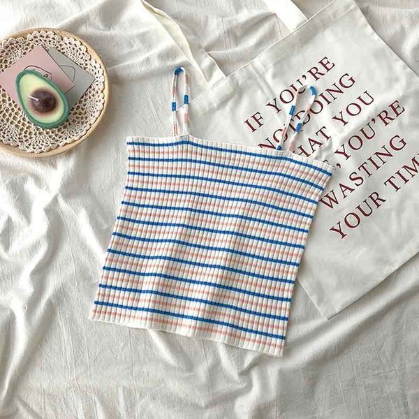 women's tanks & camis abrini croped rainbow striped knitted 2021 summer ladies sleeveless spaghetti slim strapless women high waist, White
women's tanks & camis abrini croped rainbow striped knitted 2021 summer ladies sleeveless spaghetti slim strapless women high waist, White