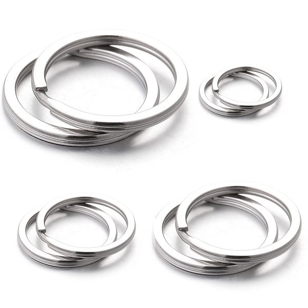 10pcs lot thick stainless steel key ring chains women round split car cute keychain gifts men diy accessories purse charm luxury, Silver
10pcs lot thick stainless steel key ring chains women round split car cute keychain gifts men diy accessories purse charm luxury, Silver
