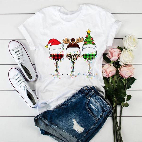 women's t-shirt women year plaid wine clothing cartoon holiday merry christmas ladies leopard graphic print tee tshirt female, White
women's t-shirt women year plaid wine clothing cartoon holiday merry christmas ladies leopard graphic print tee tshirt female, White