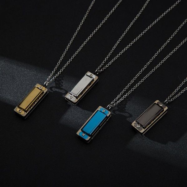 pendant necklaces fashion harmonica chain creative women necklace choker titanium steel square for couple jewelry accessories, Silver
pendant necklaces fashion harmonica chain creative women necklace choker titanium steel square for couple jewelry accessories, Silver