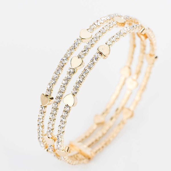 hard body bracelet fashion elegant women's bracelet 3 row wristband heart bracelet crystal cuffs women's holiday gift, Black
hard body bracelet fashion elegant women's bracelet 3 row wristband heart bracelet crystal cuffs women's holiday gift, Black