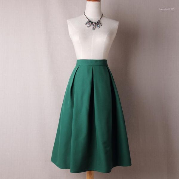 skirts women high waist pleated spring summer vintage knee length office workwear solid ball gown party skirt, Black
skirts women high waist pleated spring summer vintage knee length office workwear solid ball gown party skirt, Black