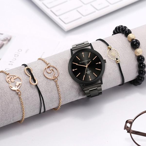 6pcs luxury women bracelets watch set casual quartz ladies wrist watches for dress wristwatches relojes para mujer, Slivery;brown
6pcs luxury women bracelets watch set casual quartz ladies wrist watches for dress wristwatches relojes para mujer, Slivery;brown
