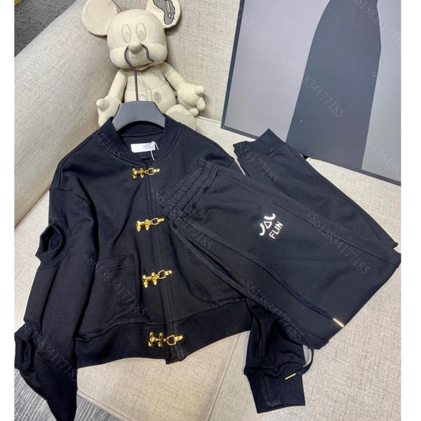 fashion tracksuit fashion women hoodies coat pants two-piece metal buttons designer clothes women long sleeve hoodie jacket casual sports su, White
fashion tracksuit fashion women hoodies coat pants two-piece metal buttons designer clothes women long sleeve hoodie jacket casual sports su, White