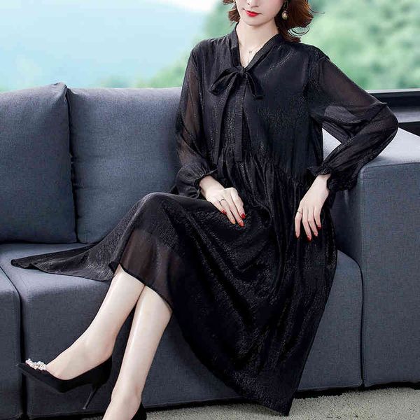 high fashion european black silk on knee-length elegant summer girl dress soft, Black;gray
high fashion european black silk on knee-length elegant summer girl dress soft, Black;gray