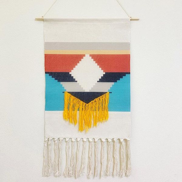 tapestries home boho decor macrame cotton rope handmade woven wall hanging tapestry geometric printed art cloth with stick
tapestries home boho decor macrame cotton rope handmade woven wall hanging tapestry geometric printed art cloth with stick