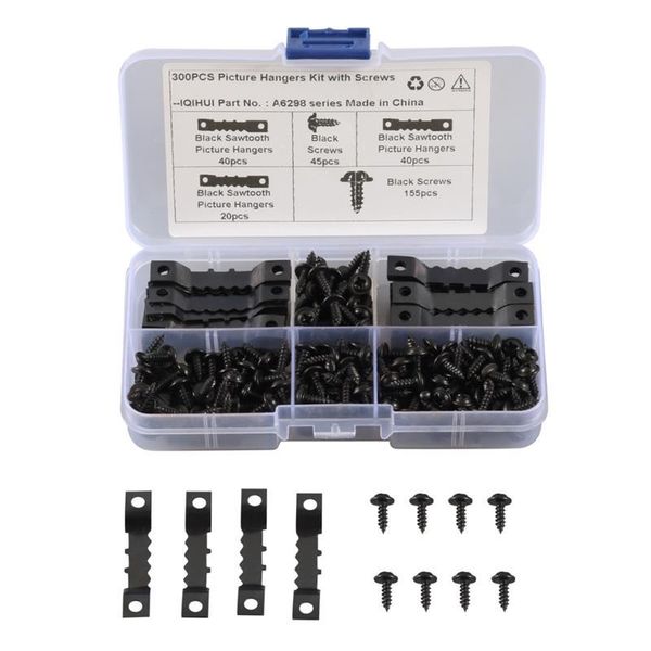 parts 300pcs double-sided sawtooth picture hangers frame with self tapping screw for touring car hanging hanger
parts 300pcs double-sided sawtooth picture hangers frame with self tapping screw for touring car hanging hanger