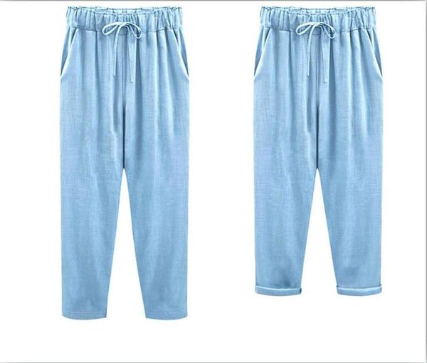 women's pants & capris 2021 summer cotton linen women plus size casual brand trousers big pencil - 4xl 5xl 6xl 7xl, Black;white
women's pants & capris 2021 summer cotton linen women plus size casual brand trousers big pencil - 4xl 5xl 6xl 7xl, Black;white