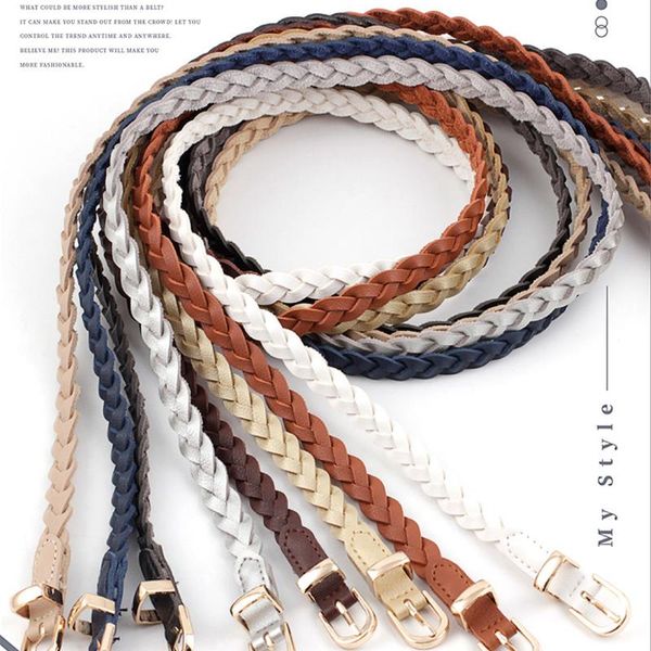 belts 110cm women's dress thin belt fashion classic twist woven ladies decorative with pin buckle knotted waistband, Black;brown
belts 110cm women's dress thin belt fashion classic twist woven ladies decorative with pin buckle knotted waistband, Black;brown