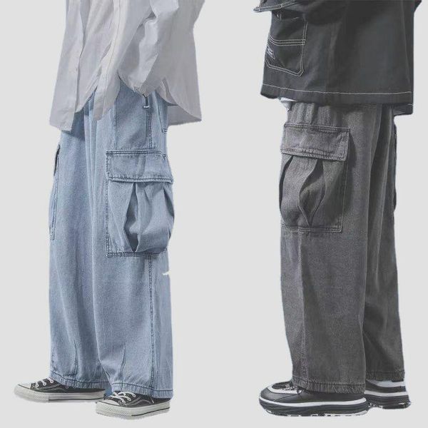 women's jeans workwear wide-leg men's large pocket straight loose trendy all-matching pants drape daddy trousers woman, Blue
women's jeans workwear wide-leg men's large pocket straight loose trendy all-matching pants drape daddy trousers woman, Blue