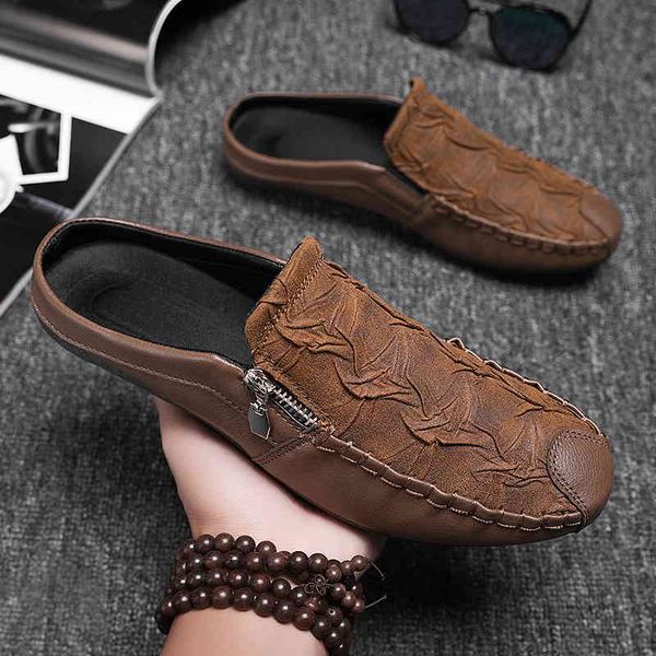 dress shoes men summer lightweight breathable leather casual slip-on loafers fashionable lazy shoes without heel design dhzb, Black
dress shoes men summer lightweight breathable leather casual slip-on loafers fashionable lazy shoes without heel design dhzb, Black