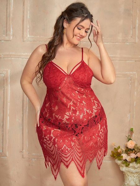 plus asymmetrical hem lace slip dress x693#, Black;white
plus asymmetrical hem lace slip dress x693#, Black;white