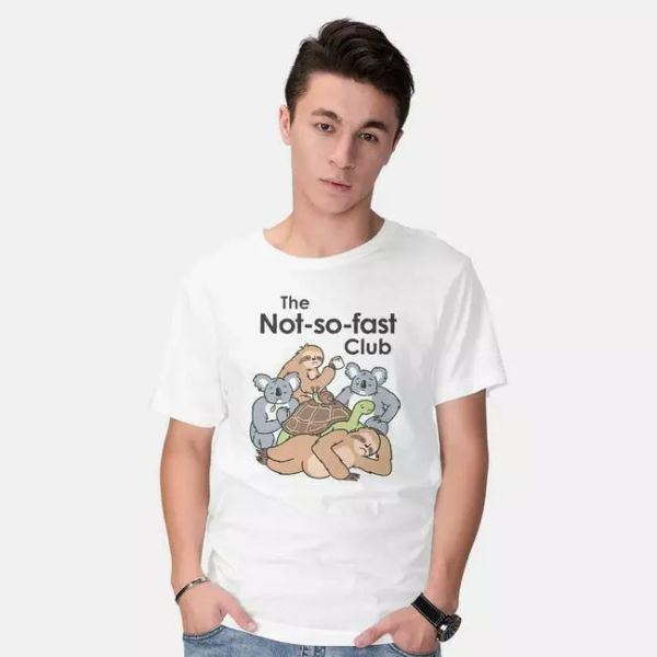 animal not so fast club friends turtle sloth breakfast club parody white tshirt, White;black
animal not so fast club friends turtle sloth breakfast club parody white tshirt, White;black