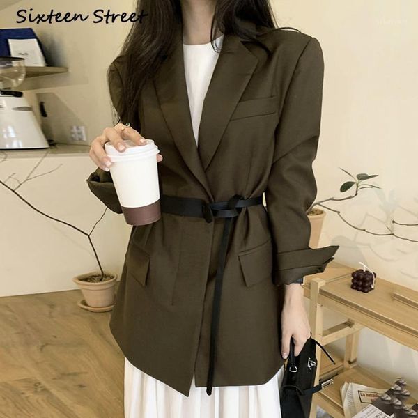 women's suits & blazers crop long blazer women autumn winter ladies jackets office lady korean fashion notched neck loose solid sleeve, White;black
women's suits & blazers crop long blazer women autumn winter ladies jackets office lady korean fashion notched neck loose solid sleeve, White;black
