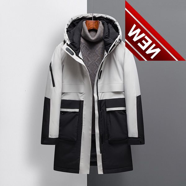 2021 winter men's jackets warm hooded windproof long down jacket men 90% white duck coats fashion patchwork parkas for male, Black
2021 winter men's jackets warm hooded windproof long down jacket men 90% white duck coats fashion patchwork parkas for male, Black