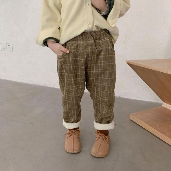 trousers winter boys lining plush warm plaid casual pants children all-match thick, Blue
trousers winter boys lining plush warm plaid casual pants children all-match thick, Blue