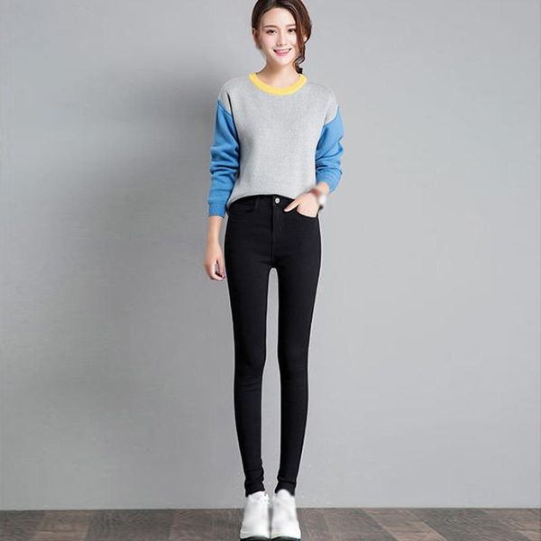 spring autumn women korean style casual fashion wild high-waisted thin section solid color pencil pants women's & capris, Black;white
spring autumn women korean style casual fashion wild high-waisted thin section solid color pencil pants women's & capris, Black;white
