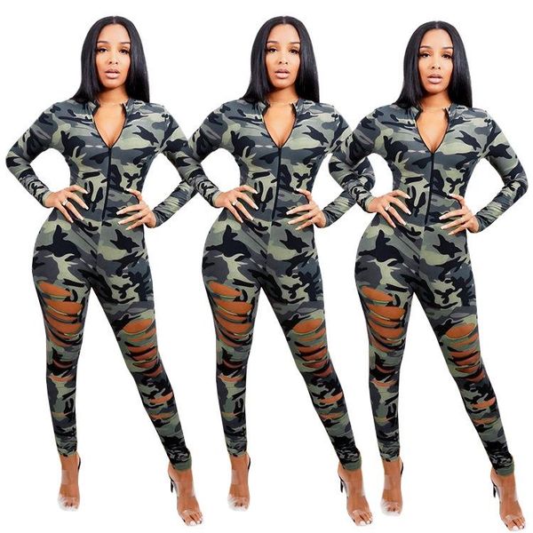 jumpsuit women's zipper hole camouflage temperament commuter women jumpsuits & rompers, Black;white
jumpsuit women's zipper hole camouflage temperament commuter women jumpsuits & rompers, Black;white