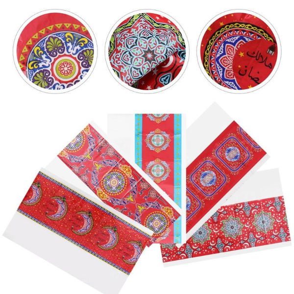 5pcs eid festival tablecloth creative layout table decor mixed style cloth 
5pcs eid festival tablecloth creative layout table decor mixed style cloth