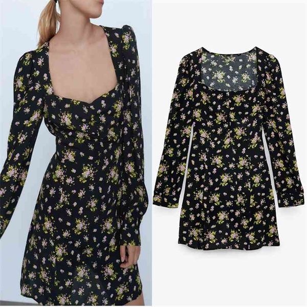 black floral print mini dress women vintage long sleeve v-neck ruched short woman fashion side zip elegant es 210519, Black;gray
black floral print mini dress women vintage long sleeve v-neck ruched short woman fashion side zip elegant es 210519, Black;gray