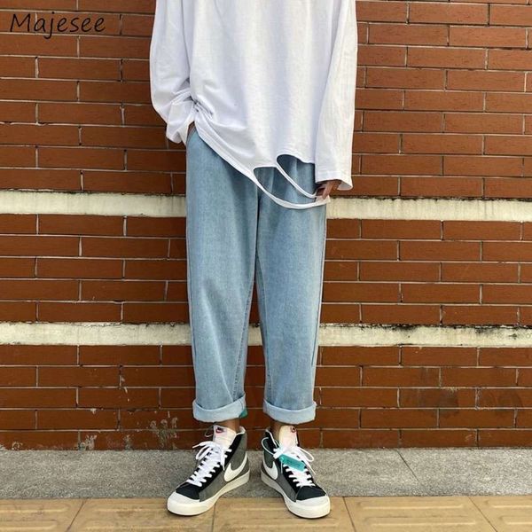 elastic single-length men's jeans waist solid simple traction oversize 3xl denim broek male loose all-streetwear, Blue
elastic single-length men's jeans waist solid simple traction oversize 3xl denim broek male loose all-streetwear, Blue