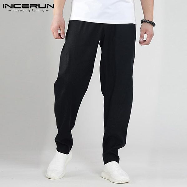 men's pants incerun cotton 100% loose solid comfortable all-match simple casual streetwear split line tapered trousers s-5xl, Black
men's pants incerun cotton 100% loose solid comfortable all-match simple casual streetwear split line tapered trousers s-5xl, Black