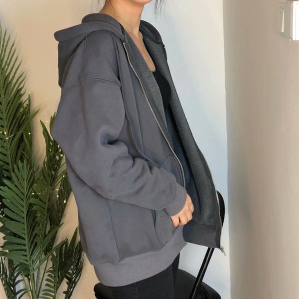 women's jackets female oversight soft cotton with hoodie jacket spring-autumn fashion casual ladies loose feminine coat solid 35zn, Black;brown
women's jackets female oversight soft cotton with hoodie jacket spring-autumn fashion casual ladies loose feminine coat solid 35zn, Black;brown